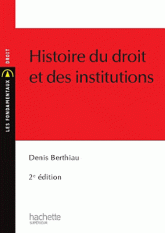 Histoire du droit et des institutions
2e édition