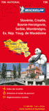 Slovénie, Croatie, Bosnie-Herzégovine, Serbie, Monténégro, Ex Rép. Youg. de Macédoine. 1/1 000 000
édition 2012