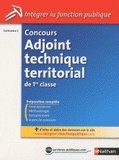 Concours adjoint technique territorial de 1e classe. Catégorie C