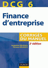 Finance d'entreprise DCG 6. Corrigés du manuel
3e édition