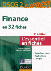 DSCG 2 Finance. En 32 fiches
2e édition