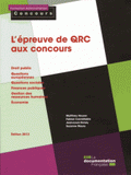 L'épreuve de questions à réponse courte (QRC) aux concours
édition 2012