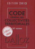 Code général des collectivités territoriales 2013
16e édition