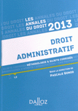 Droit administratif. Méthodologie et sujets corrigés
Edition 2013