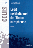 Droit institutionnel de l'Union européenne 2012
7e édition