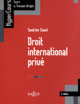 Droit international privé 2012
3e édition