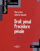 Droit pénal. Procédure pénale
7e édition