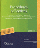 Procédures collectives 2013
5e édition