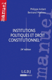 Institutions politiques et droit constitutionnel
24e édition