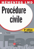 Procédure civile 2012-2013
8e édition
