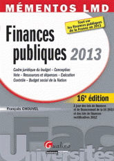 Finances publiques 2013
16e édition