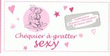 Chéquier à gratter sexy