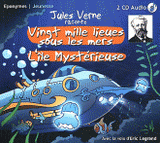 Jules Verne raconte Vingt mille lieues sous les mers, L'île mystérieuse
avec 2 CD audio