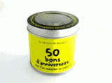 50 bons d'anniversaire. Pour t'en souhaiter un joyeux !
