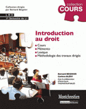 Introduction au droit. Cours et travaux dirigés premier semestre de L1
3e édition