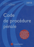 Code de procédure pénale 2012
24e édition
