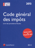 Code général des impôts & livre des procédures fiscales 2013
6e édition