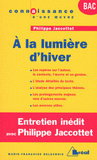 A la lumière d'hiver. Philippe Jaccottet