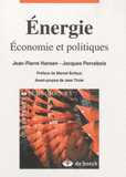 Energie. Economie et politiques