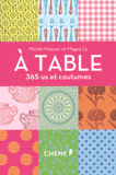 A table. 365 us et coutumes