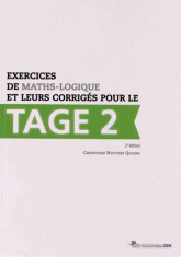 Exercices de maths-logique et leurs corrigés pour le Tage 2
2e édition