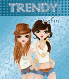 T-shirt. Trendy Model