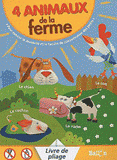 4 animaux de la ferme. Livre de pliage