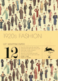 12 gift wrapping paper book 1920s Fashion. Volume 10