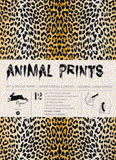 12 gift wrapping paper book Animal Prints. Volume 29