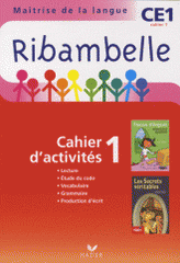 Ribambelle CE1 série rouge. Cahier d'activité 1 et Livret d'entraînement 1
