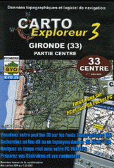 Gironde (33) Partie Centre. DVD Rom, Données topographiques et logiciel de navigation, 1/25 000
3e édition