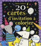 20 cartes d'invitation à colorier
