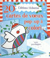 20 cartes de voeux pop-up à colorier. Avec enveloppe