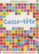 Casse-tête. Fiches nettoyables et feutre