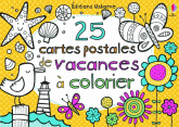 25 cartes postales de vacances à colorier
