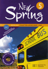 Anglais 5e New Spring
avec 1 CD audio
