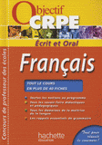 Français. Concours CRPE écrit et oral