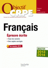 Français. Epreuve écrite d'admissibilité