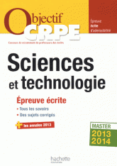 Sciences et technologie. Epreuve écrite d'admissibilité