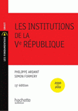Les institutions de la Ve République
13e édition