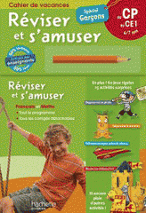 Cahier de vacances du CP au CE1 spécial garçon