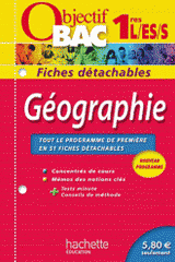 Géographie 1e L/ES/S. Fiches détachables