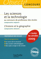 Les sciences et la technologie au concours de professeur des écoles ; L'histoire et la géographie
