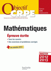 Mathématiques. Epreuves écrites d'admissibilité