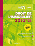 Droit de l'immobilier
édition 2012-2013