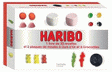 Haribo. 1 livre de 30 recettes et 2 plaques de moules à ours d'Or et à Crocodiles