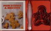 Pain d'épices et biscuits. Coffret 1 livre et ses accessoires de cuisine