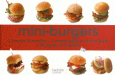Mini-burgers. 1 livre de 30 recettes + 2 emporte-pièce rond et étoile + 20 piques en bambou