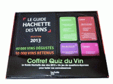 Coffret quiz du vin. Le guide Hachette des vins 2013 et un jeu de questions-réponses pour tester vos connaissances