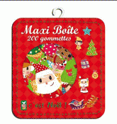 Maxi boite 150 gommettes à paillettes. Vive Noël !